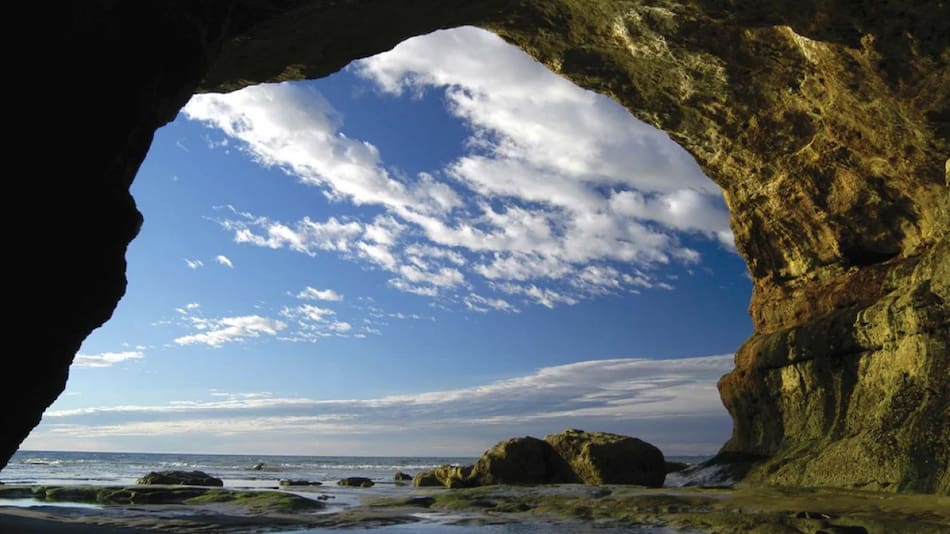 Uno de los balnearios más populares de la Patagonia queda en Río Negro. Foto: NA.