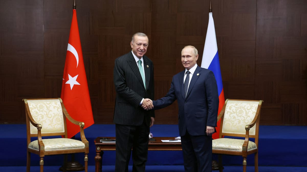 Putin con Erdogan. Foto: Reuters.
