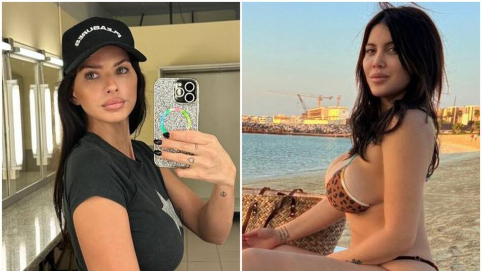 La China Suárez y Wanda Nara. Fotos: Instagram.