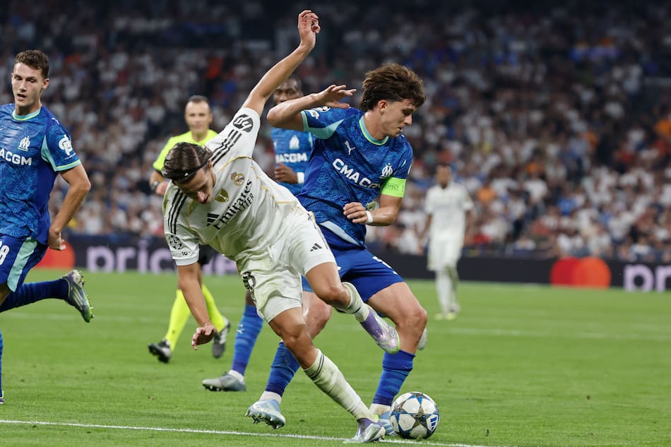 Champions League, Real Madrid vs. Olympique Marsella.