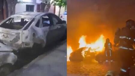 Investigan un ataque de quemacoches en San Cristóbal: tres autos estacionados fueron incendiados