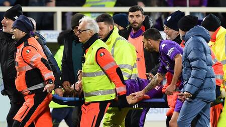 Preocupación en Fiorentina-Inter por la descompensación de Edoardo Bove. Foto: Reuters