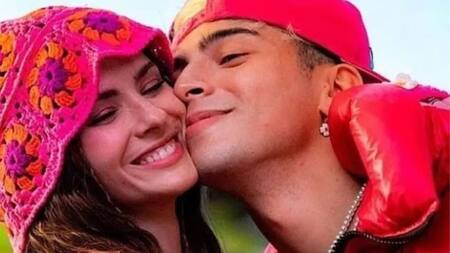 Rusherking y la China Suárez. Foto: Prensa.