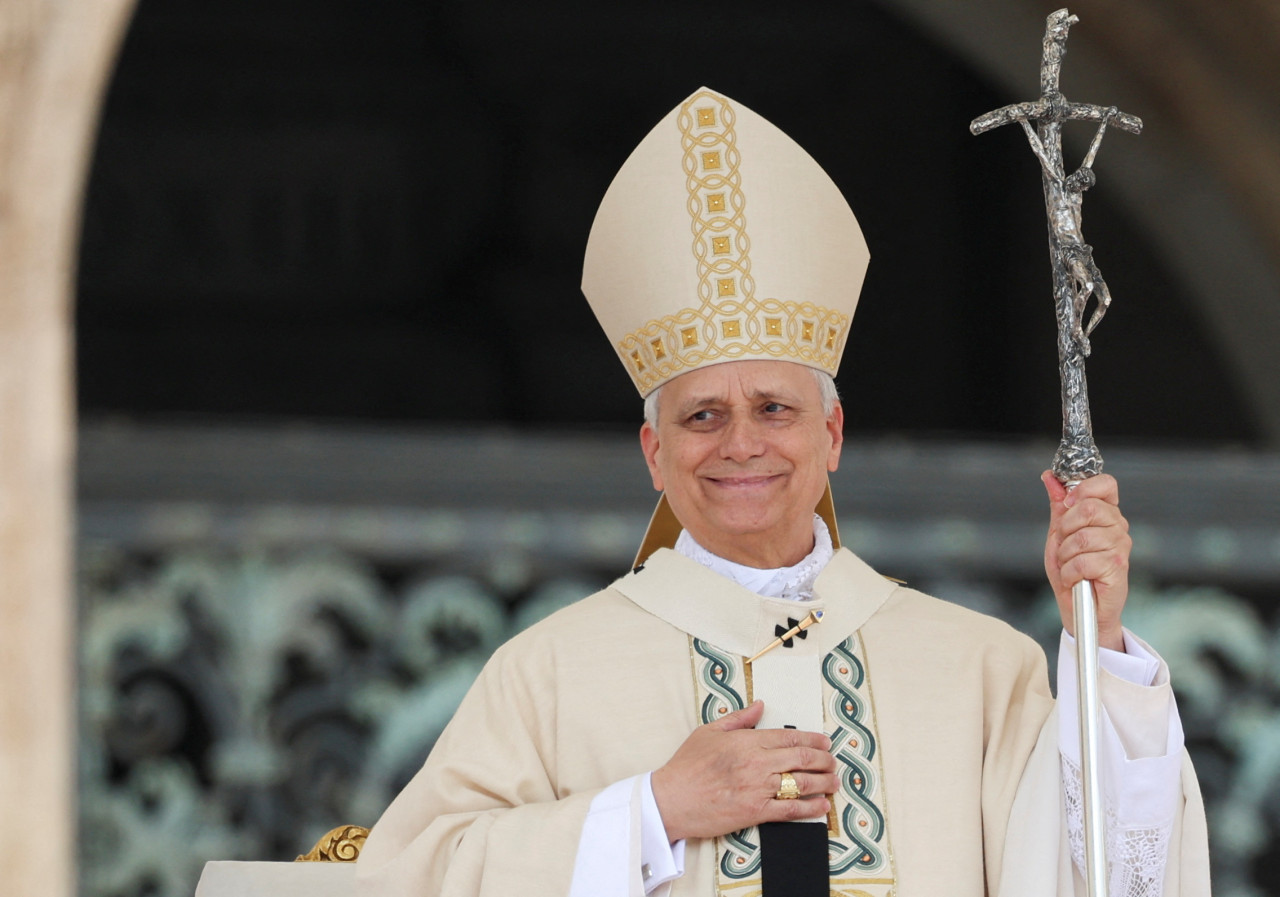Entronización del Papa León XIV. Foto: Reuters/Claudia Greco.