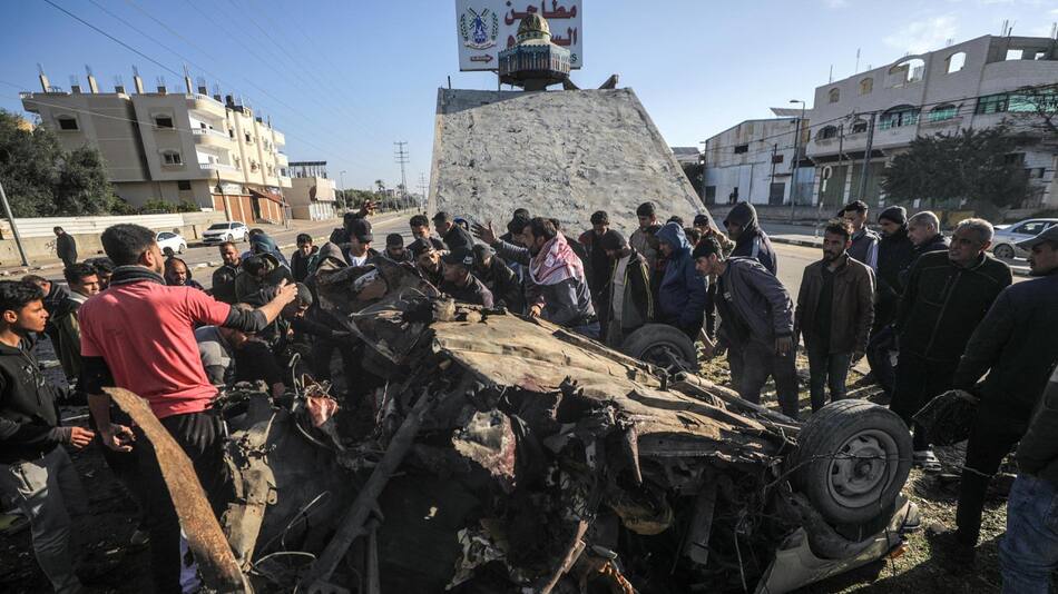 Ataques israelíes en la Franja de Gaza. Foto: EFE.