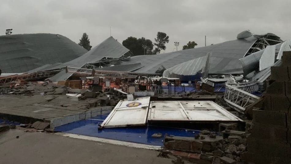 Temporal en Bahía Blanca. Foto: X