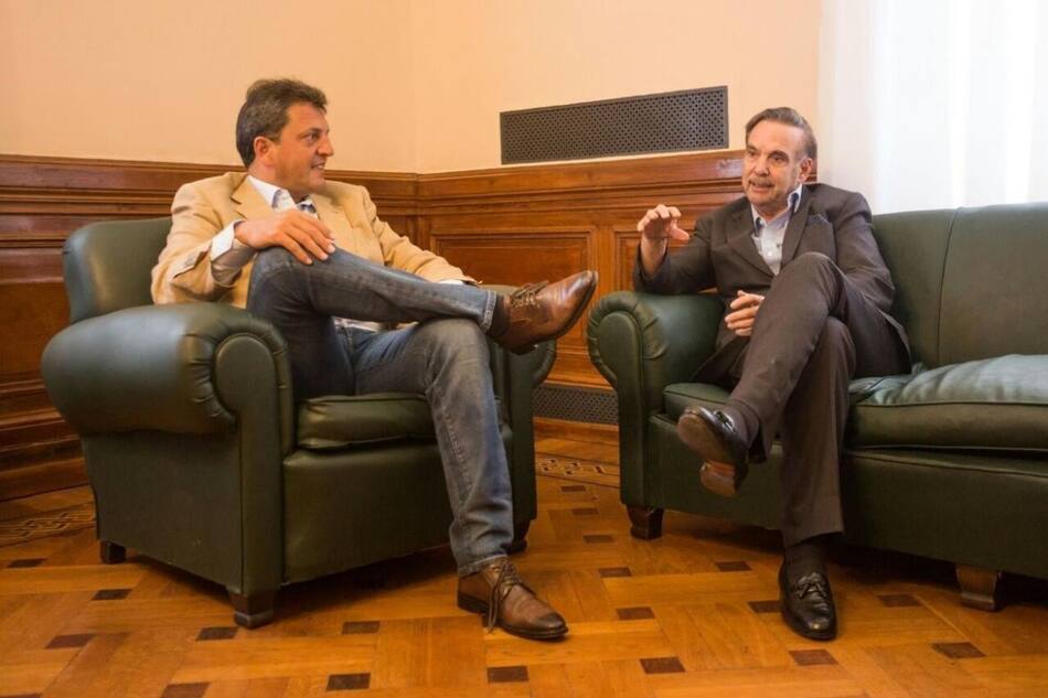 Massa y Pichetto - reunión del PJ