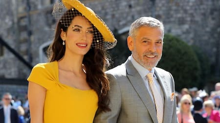 Amal Clooney y George Clooney - Boda Real entre Harry y Meghan (Reuters)