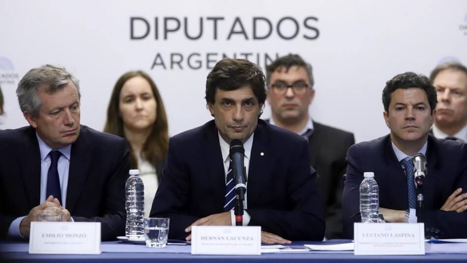 Hernan Lacunza, durante la presentacion del proyecto del Presupuesto 2020, NA