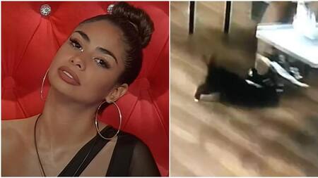 Daniela de Gran Hermano pateó al perrito. Fotos: captura Telefe.