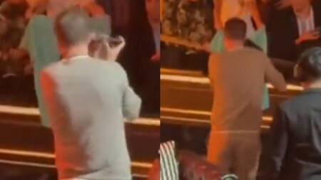 Brutal caída de Gerard Piqué. Foto: captura video.