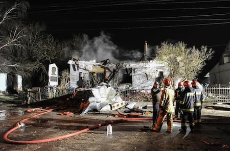 La destrucción en Odesa después del masivo ataque de drones en Año Nuevo. Foto: EFE.