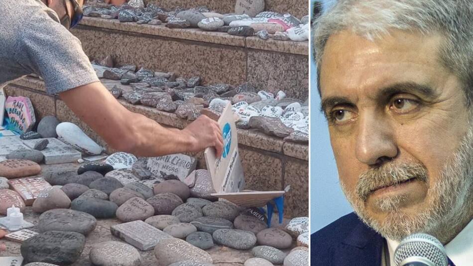 Homenaje a muertos por coronavirus, Aníbal Fernández, NA