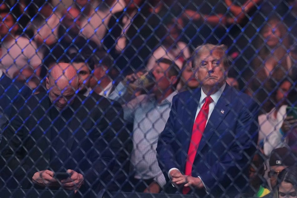 Donald Trump en un evento de la UFC. Foto: Reuters.