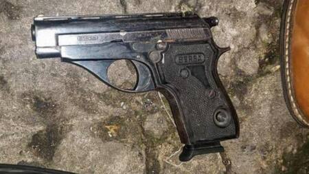 Arma usada en el intento de asesinato contra Cristina Kirchner, Foto NA