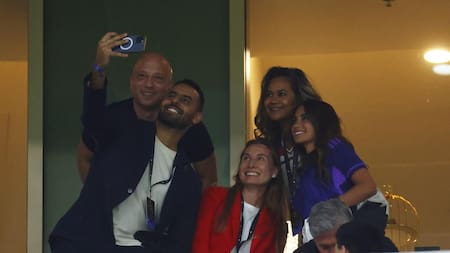 Argentina vs Países Bajos. Familia Messi. Foto: REUTERS