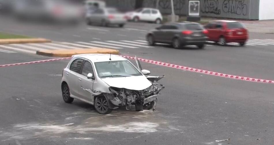 Choque múltiple en Avenida del Libertador