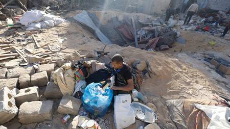 Destrozos en Rafah por la ofensiva israelí. Foto: Reuters