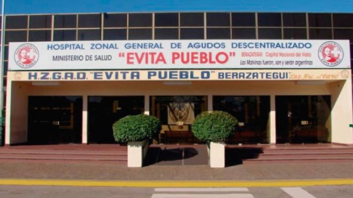 Hospital Evita Pueblo Berazategui. Foto: NA