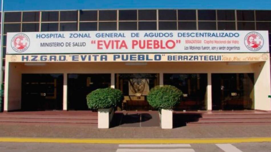 Hospital Evita Pueblo Berazategui. Foto: NA
