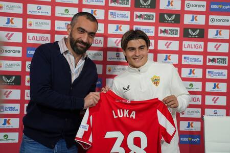 Luka Romero, Almería. Foto: X Almería