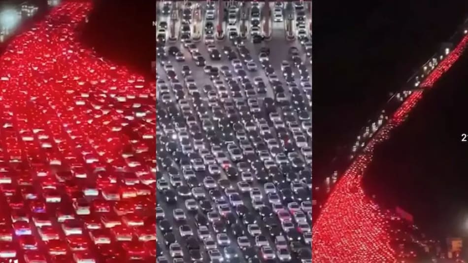 Caos de tránsito en China tras la “Súper Semana Dorada”.