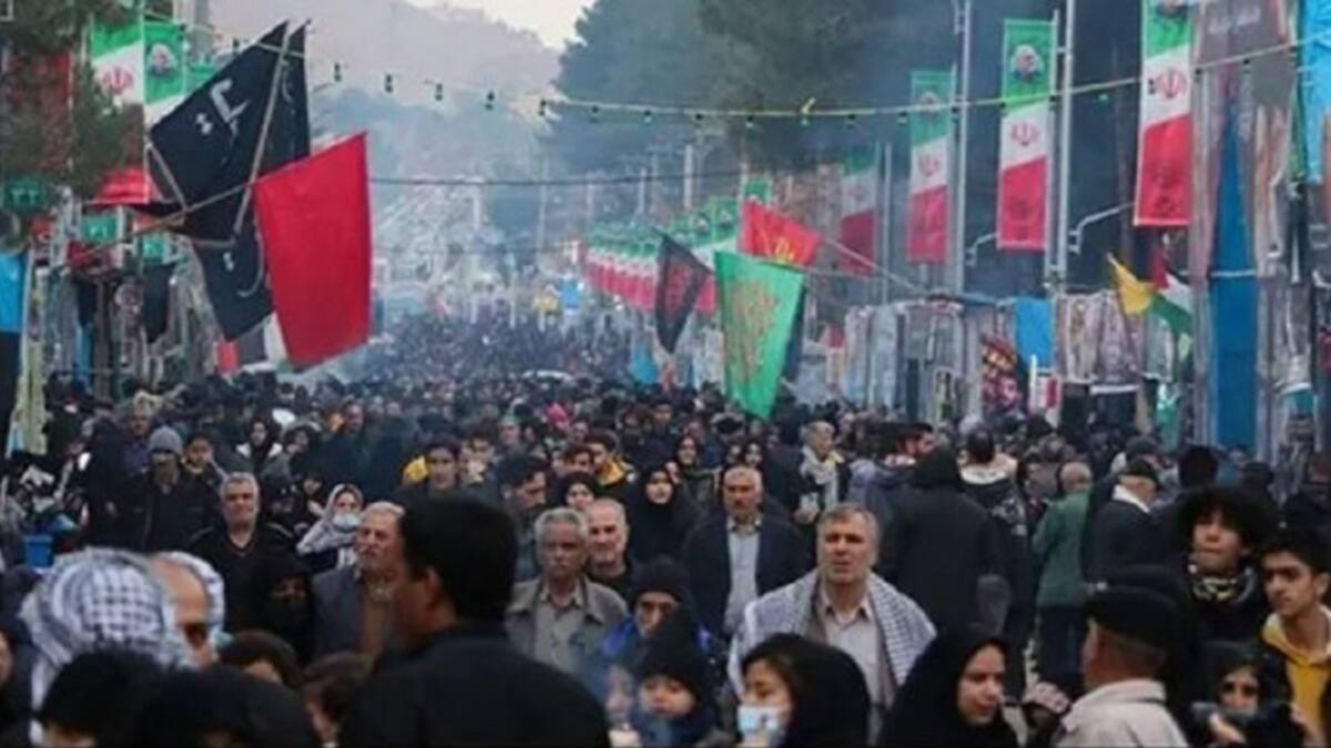Ceremonia en Irán por Soleimani. Foto: X.