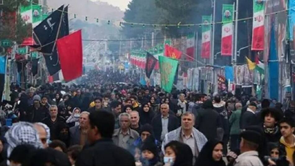 Ceremonia en Irán por Soleimani. Foto: X.