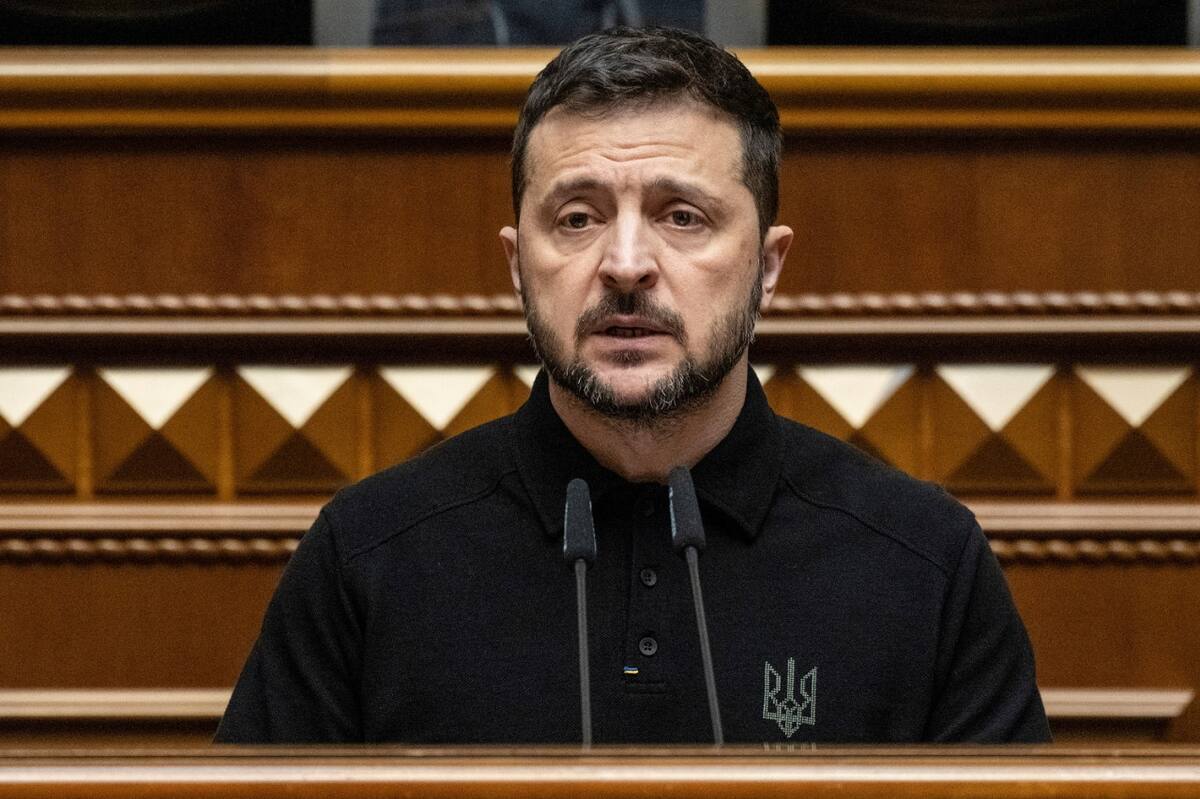Volodimir Zelenski, presidente de Ucrania. Foto: Reuters