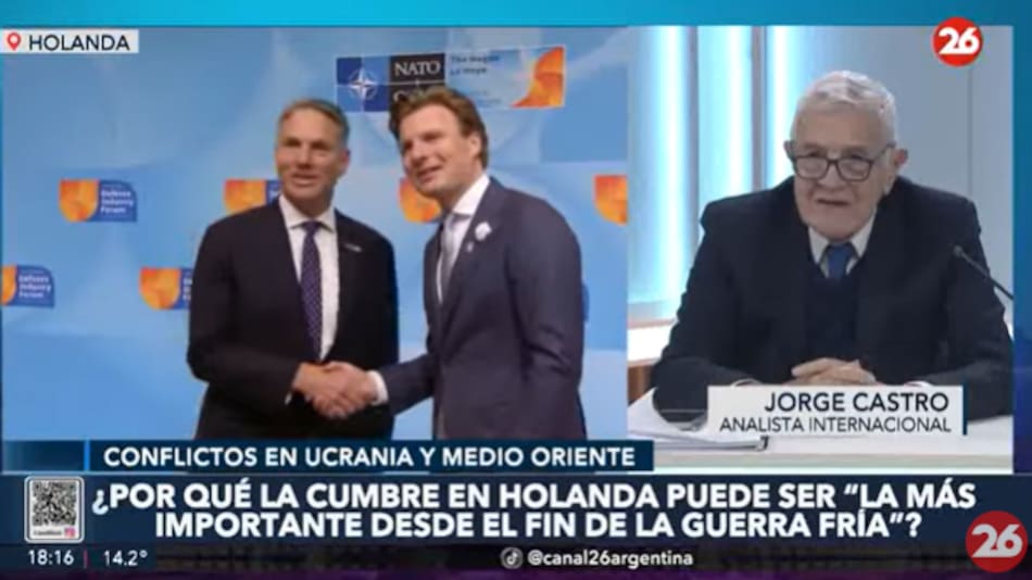Jorge Castro sobre la cumbre de la OTAN en Holanda.