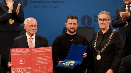 Volodimir Zelenski, presidente de Ucrania, conflicto Rusia-Ucrania, premio Carlomagno, Reuters