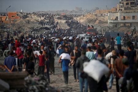 La Franja de Gaza, un territorio destrozado. Foto: Reuters/Mahmoud Issa