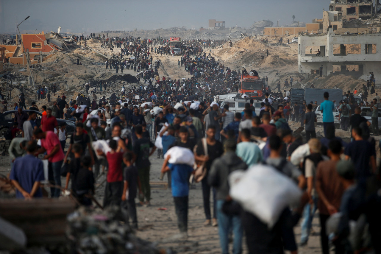 La Franja de Gaza, un territorio destrozado. Foto: Reuters/Mahmoud Issa