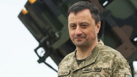 Mykola Oleshchuk, comandante de la Fuerza Aérea de Ucrania.