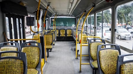 Paro de colectivos. Foto: NA