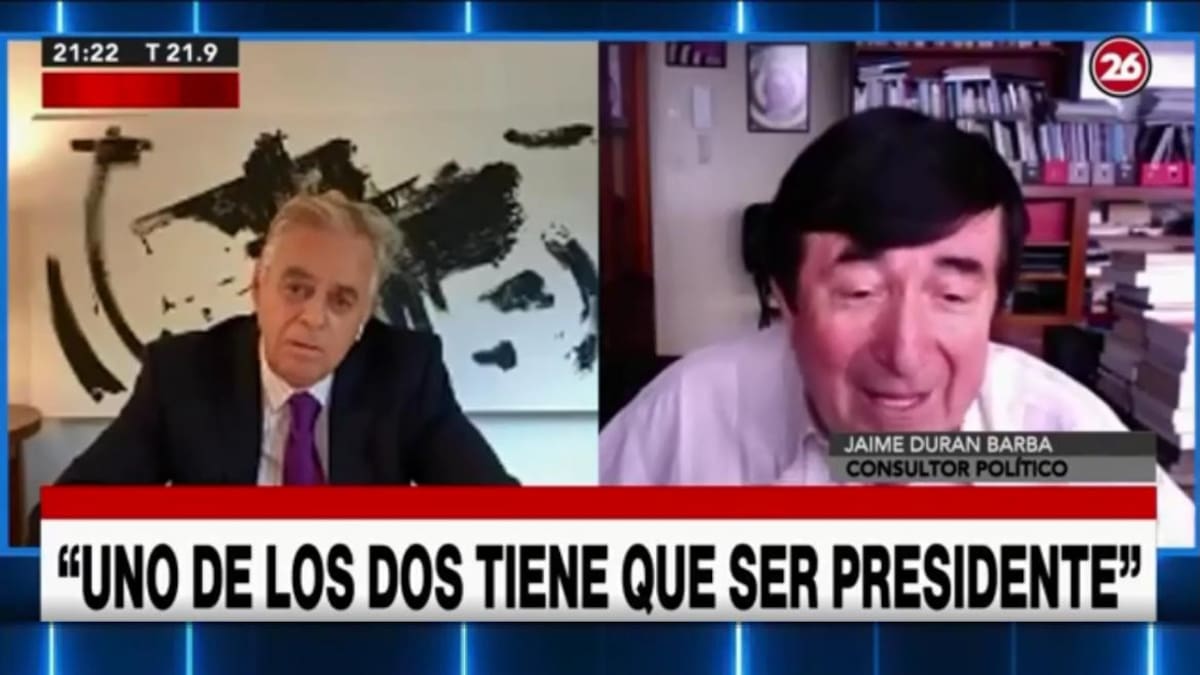 Durán Barba con Roberto García en La Mirada, Canal 26