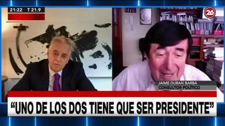 Durán Barba con Roberto García en La Mirada, Canal 26