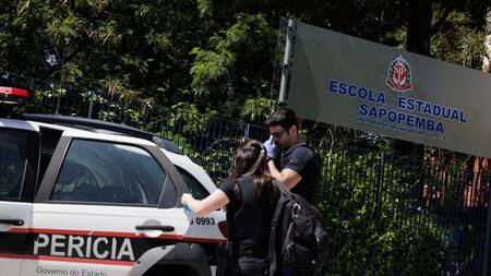 Tiroteo en una escuela de San Pablo. Foto: EFE.