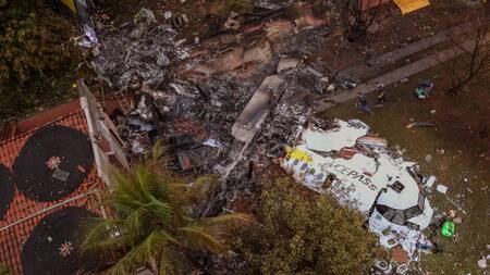 Trágico accidente aéreo en Brasil. Foto: EFE