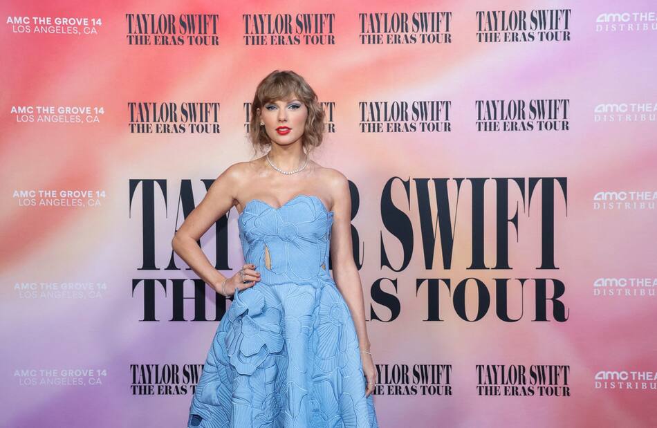Taylor Swift asistió al estreno de su documental en Los Ángeles. Foto: Reuters.