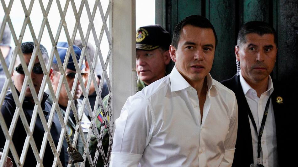 Daniel Noboa, presidente de Ecuador. Foto: Reuters.