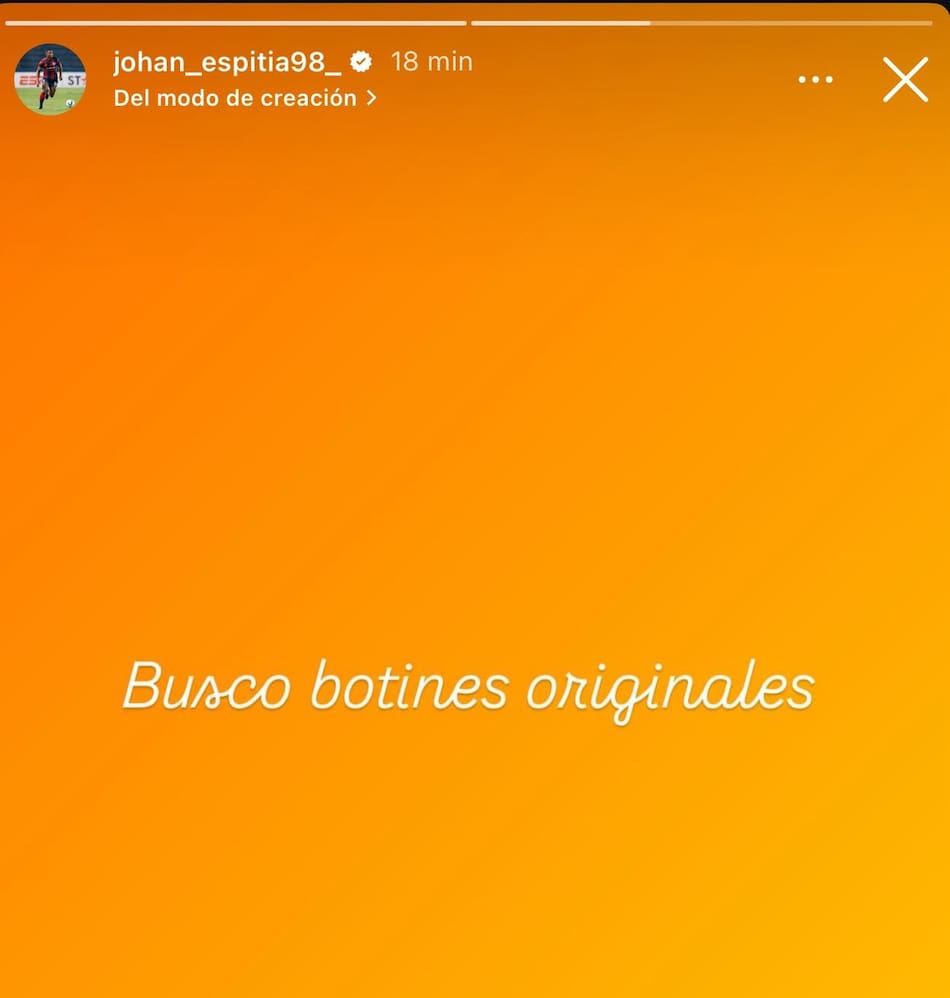 Curiosa historia de Instagram de Romaña.