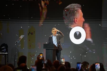 Mauricio Macri en el acto del pro