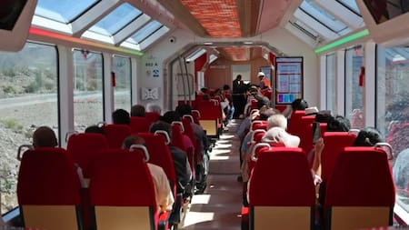 El tren que recorre la Quebrada de Humahuaca. Foto NA.