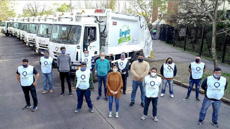 Quilmes limpio, 10 nuevos camiones para sistema de recolección de residuos municipal, Mayra Mendoza
