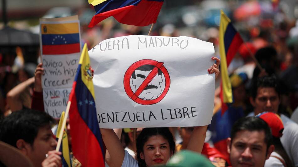 Manifestaciones contra Nicolás Maduro; elecciones en Venezuela. Foto: Reuters