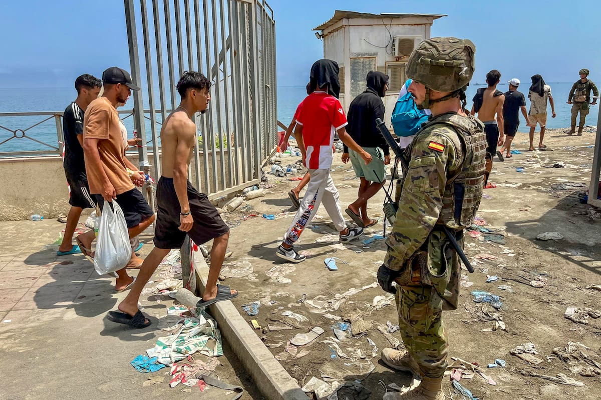 Crisis migratoria en Ceuta.