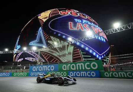Franco Colapinto en el Gran Premio de Las Vegas. Foto: Reuters
