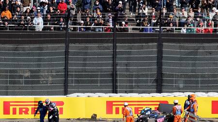 El momento posterior al accidente de Jack Doohan. Foto: REUTERS/Issei Kato