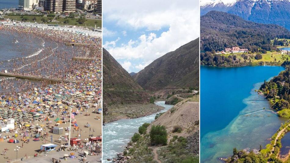 Mar del Plata, Mendoza, Bariloche